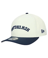 New Era Men's Cream New England Patriots Upside Down 9FIFTY A-Frame Snapback Hat