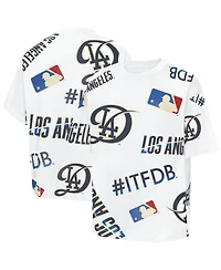 Outerstuff Big Boys and Girls White Los Angeles Dodgers Circus Catch T-Shirt