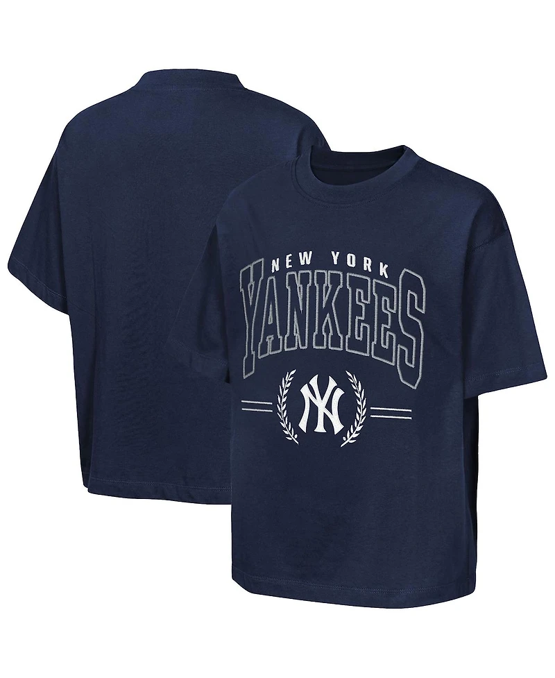 Outerstuff Big Boys and Girls Navy New York Yankees Premium World Class T-Shirt