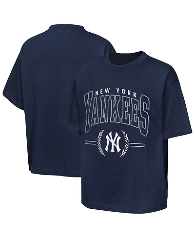 Outerstuff Big Boys and Girls Navy New York Yankees Premium World Class T-Shirt