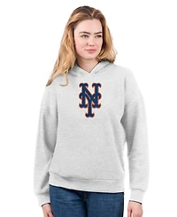 G-iii 4Her by Carl Banks Women's Royal/Bright Heather Ceramic New York Mets T-Shirt and Hoodie Combo Pack