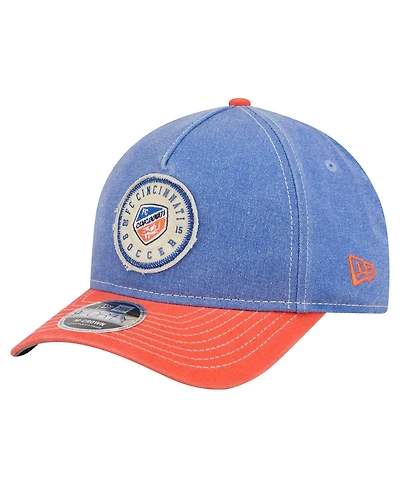 New Era Men's Blue Fc Cincinnati Jersey Hook 9FORTY Adjustable Hat