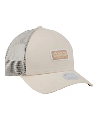 New Era Women's Light Beige Arizona Diamondbacks Tonal Patch 9FORTY M-Crown A-Frame Trucker Adjustable Hat