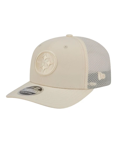 New Era Men's Cream Pittsburgh Steelers Color Pack 9SEVENTY Adjustable Hat