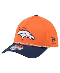 New Era Men's Orange/Navy Denver Broncos Rope M-Crown A-Frame 39THIRTY Flex Hat