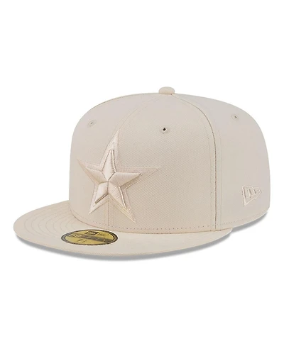 New Era Men's Cream Dallas Cowboys Color Pack 59FIFTY Fitted Hat