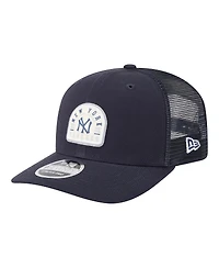 New Era Men's Navy New York Yankees Throwback Contest 9SEVENTY Adjustable Trucker Hat
