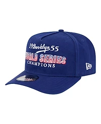 New Era Men's Royal Brooklyn Dodgers 1955 World Series s Throwback 9FIFTY A-Frame Snapback Hat
