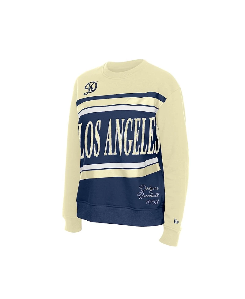 New Era Women's Navy/Cream Los Angeles Dodgers City Connect Gameday Fleece Sweatshirt