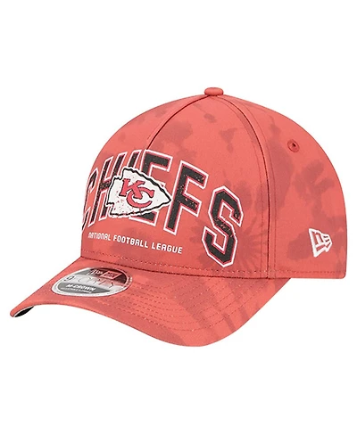 New Era Men's Red Kansas City Chiefs Tie Dye Fade 9Forty M-Crown A-Frame Adjustable Hat