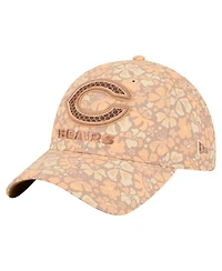 New Era Women's Tan Chicago Bears Floral 9TWENTY Adjustable Hat