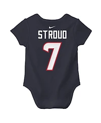 Nike Baby Boys and Girls C.j. Stroud Navy Houston Texans Player Name Number Bodysuit