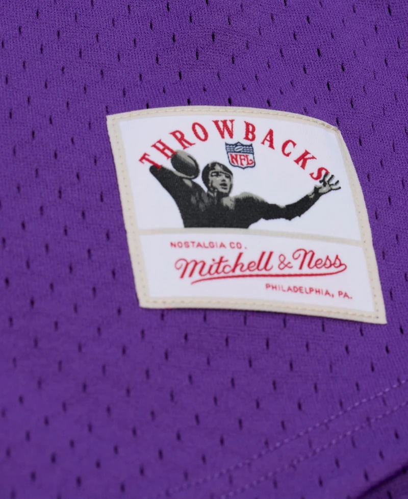 Mitchell & Ness Men's Purple Minnesota Vikings Head Coach Mesh Full-Button Fashion Jersey