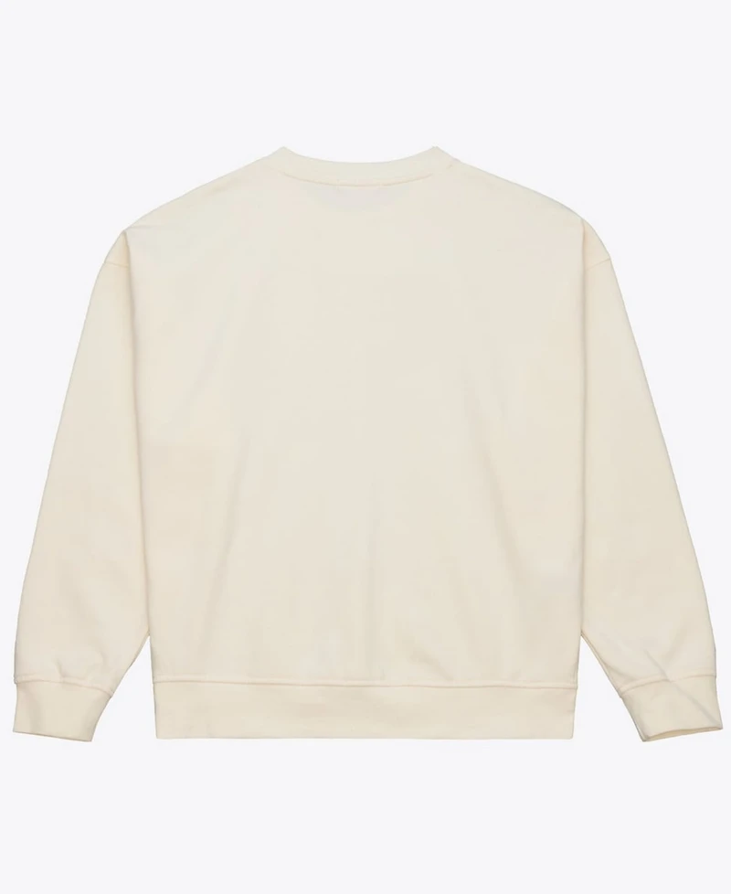 Mitchell & Ness Women's Cream Baltimore Ravens Tonal Arch Sweatshirt