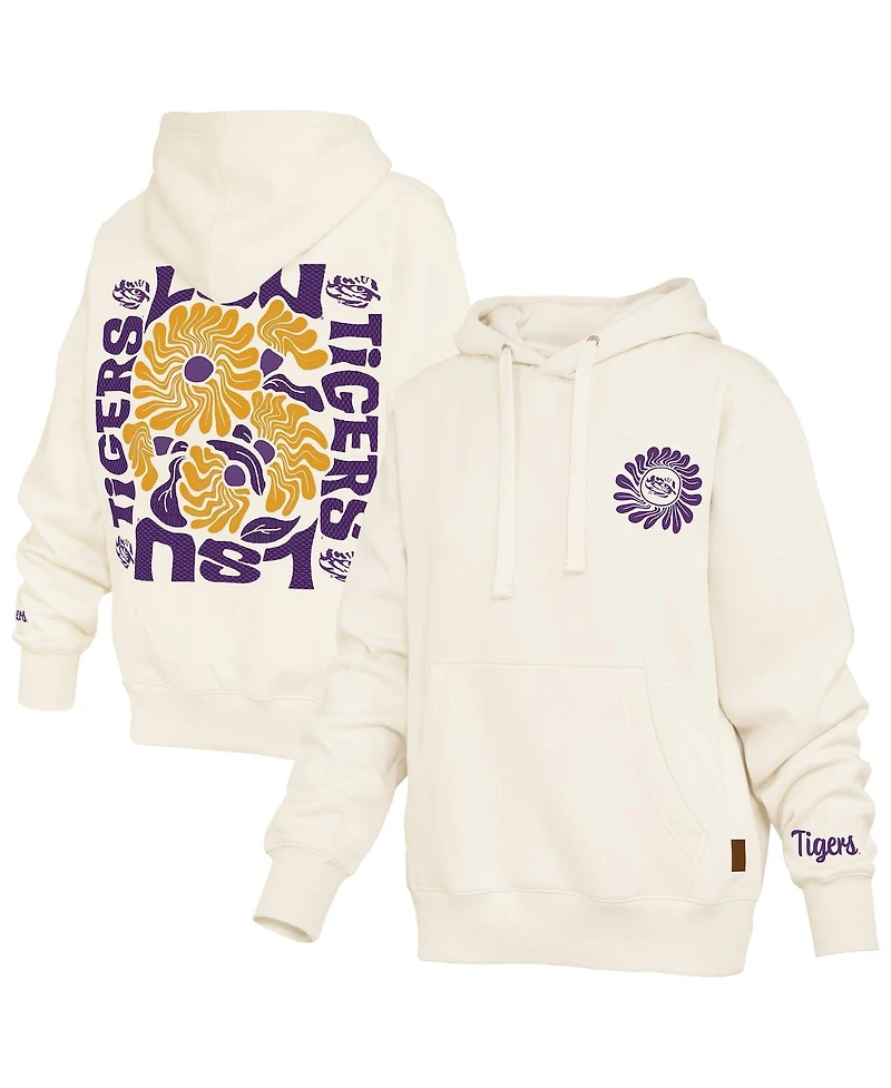 Pressbox Women's Cream Lsu Tigers Elena Janise Hoodie