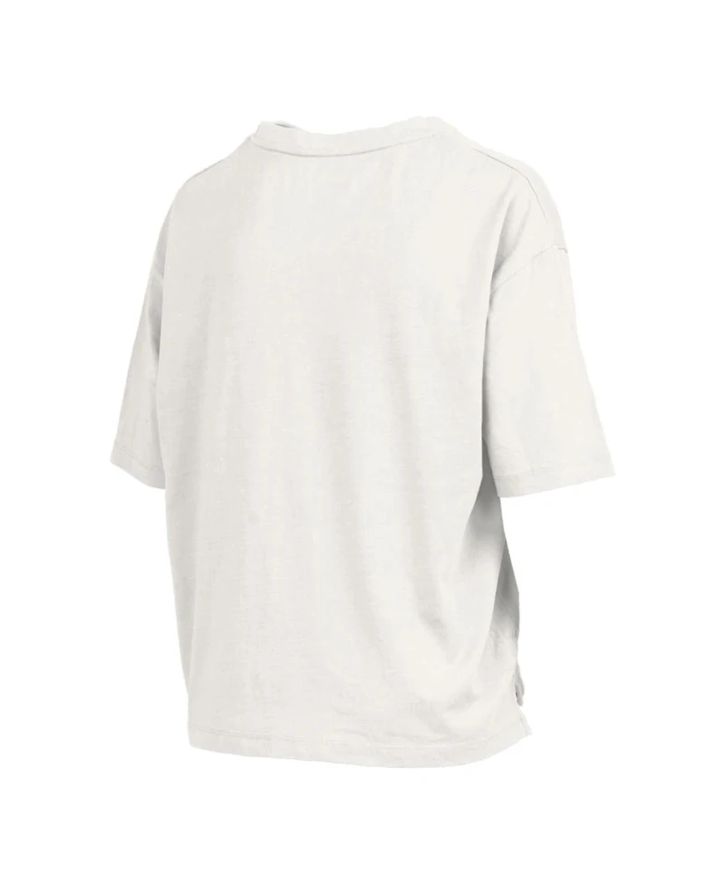 Pressbox Women's White Kentucky Wildcats Big Canvas Puff Castillo Motley Slub T-Shirt