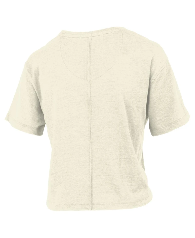 Pressbox Women's Natural Tennessee Volunteers Wash Waist-Length Slub T-Shirt