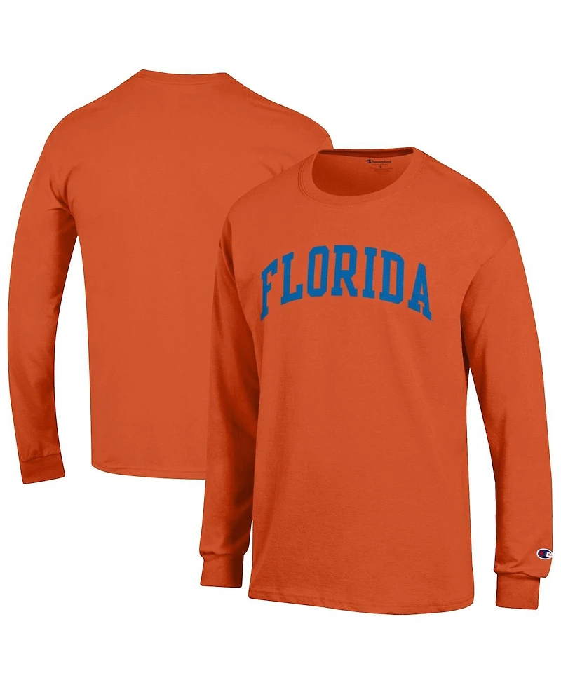 Champion Men's Orange Florida Gators Basic Arch Long Sleeve T-Shirt