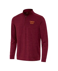 Antigua Men's Burgundy Washington Commanders Bright Quarter-Zip Top