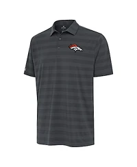 Antigua Men's Pewter Denver Broncos Tunnel Polo Shirt