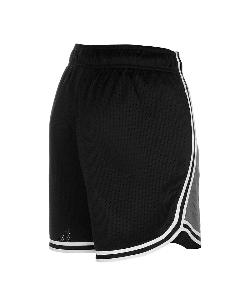 New Era Women's Silver/Black Las Vegas Raiders Sport Classics Mesh Shorts
