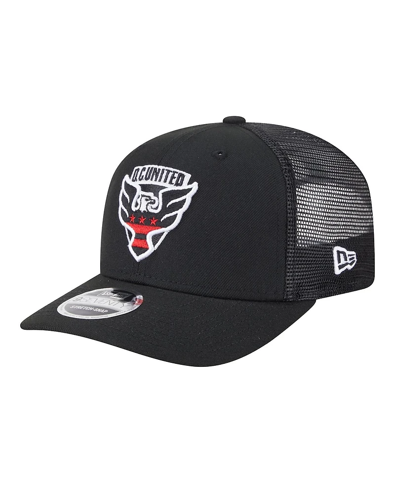 New Era Men's Black D.c. United Jersey Hook 9SEVENTY Adjustable Hat