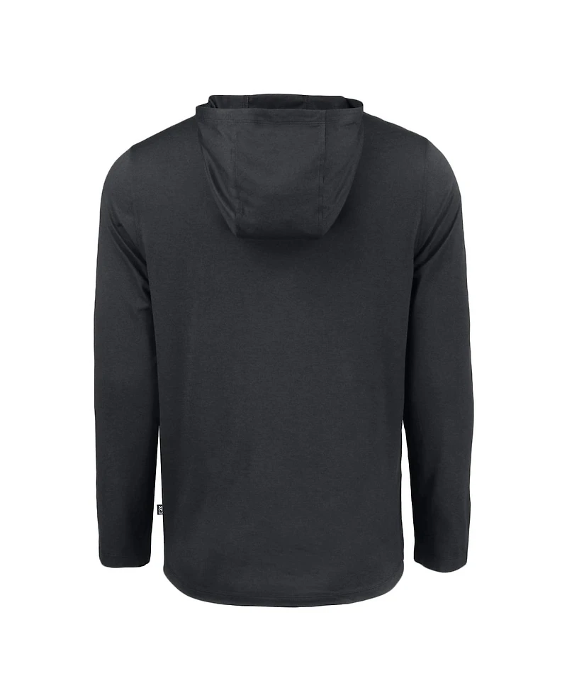 Cutter & Buck Men's Black New York Yankees Coastline Epic Comfort Eco Hoodie T-Shirt