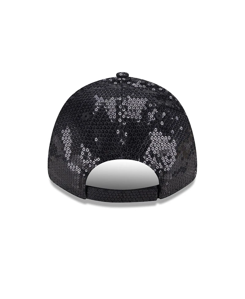 New Era Women's Black Philadelphia Flyers Sequin 9FORTY Adjustable Hat