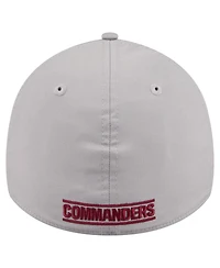 New Era Men's Gray Washington Commanders Perforated 39THIRTY Flex Hat