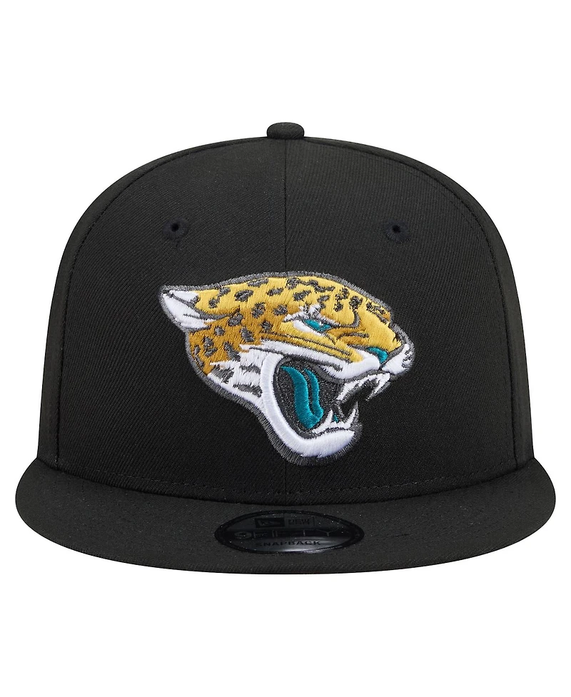 New Era Men's Black Jacksonville Jaguars 9FIFTY Snapback Hat
