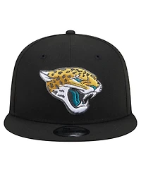 New Era Men's Black Jacksonville Jaguars 9FIFTY Snapback Hat
