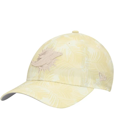 New Era Women's Cream Miami Dolphins Frond 9TWENTY Adjustable Hat