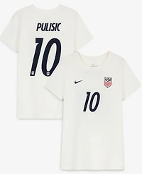 Nike Women's Christian Pulisic Cream Usmnt Home Name Number T-Shirt