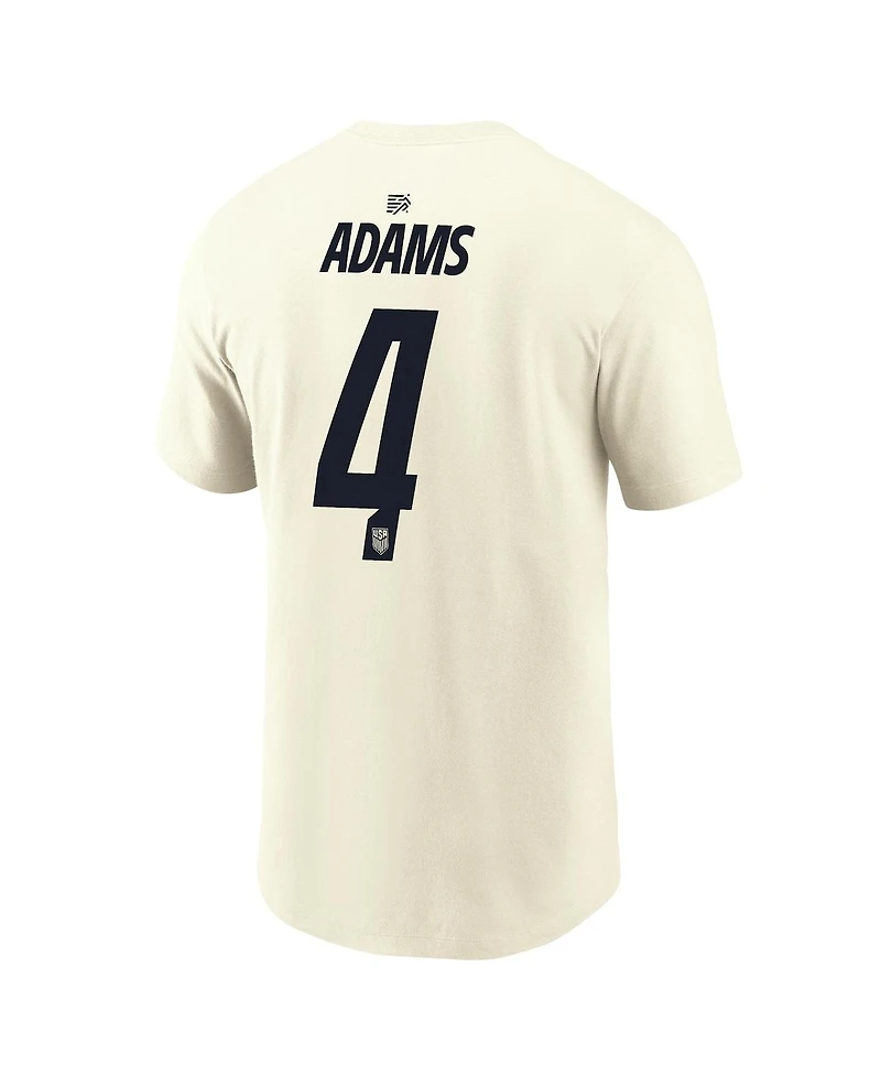 Nike Men's Tyler Adams Cream Usmnt Home Name Number T-Shirt