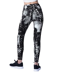 Msx By Michael Strahan Women's Black New Orleans Saints Serena Tie-Dye Leggings