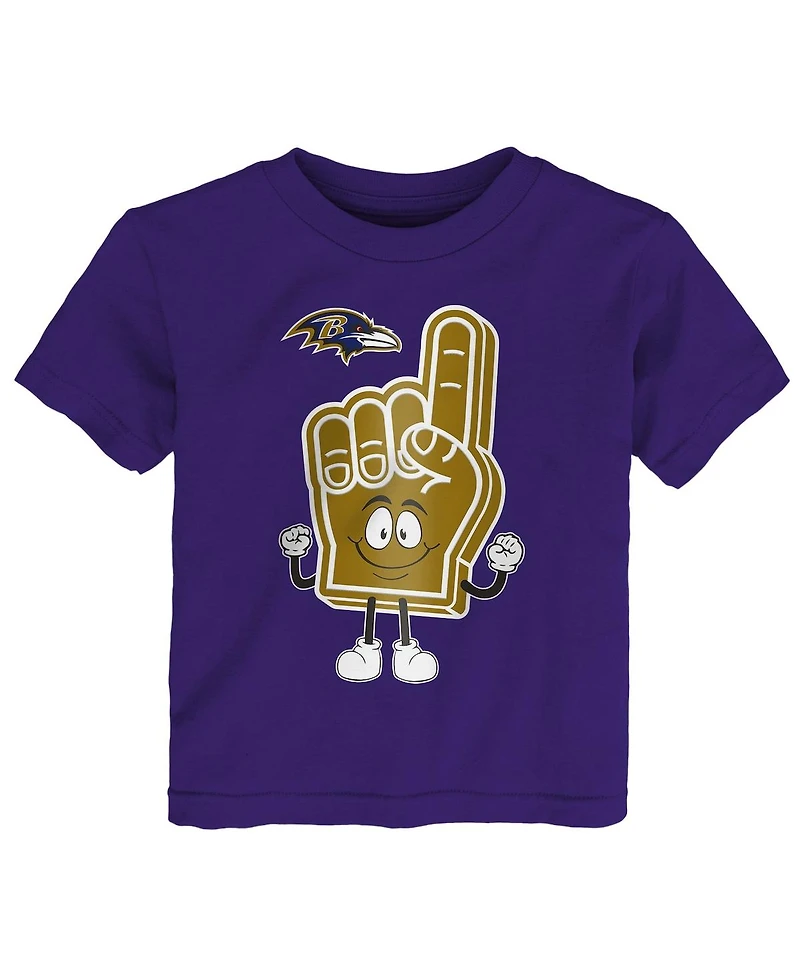 Outerstuff Baby Boys and Girls Purple Baltimore Ravens Handy Man T-Shirt