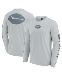 Fanatics Men's and Women's Gray New York Jets Elements Strive Long Sleeve T-Shirt