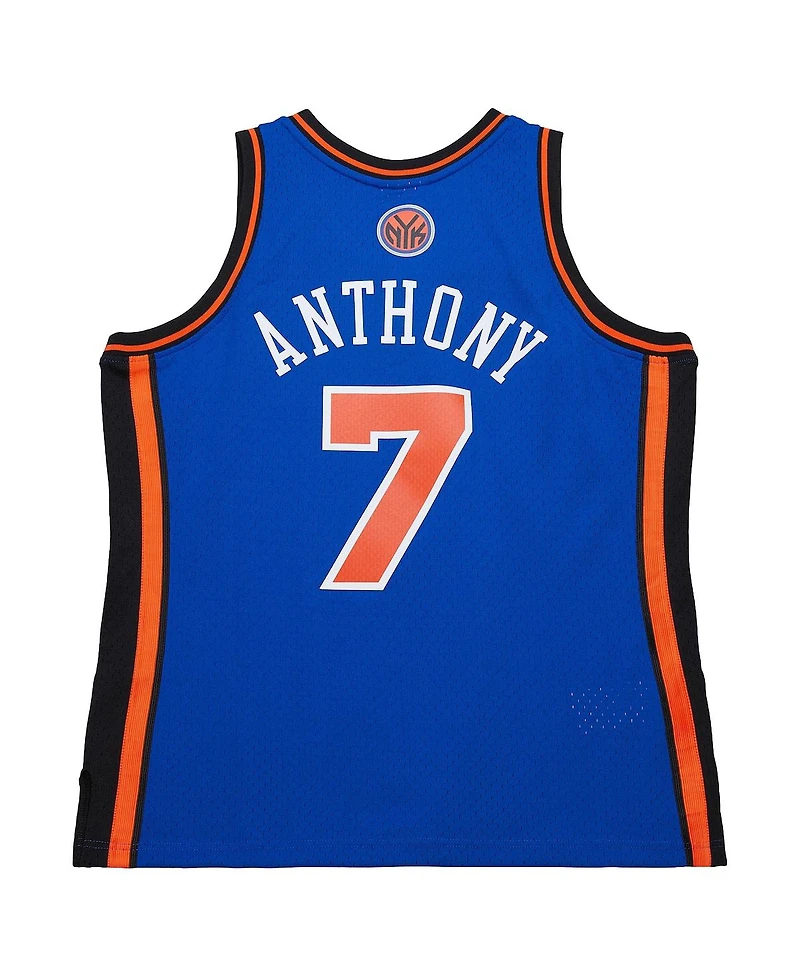 Mitchell & Ness Men's Carmelo Anthony Blue New York Knicks Big Tall 2010/11 Swingman Jersey