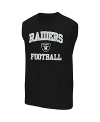 Fanatics Men's Black Las Vegas Raiders Big Tall Hart Soul Muscle Tank Top