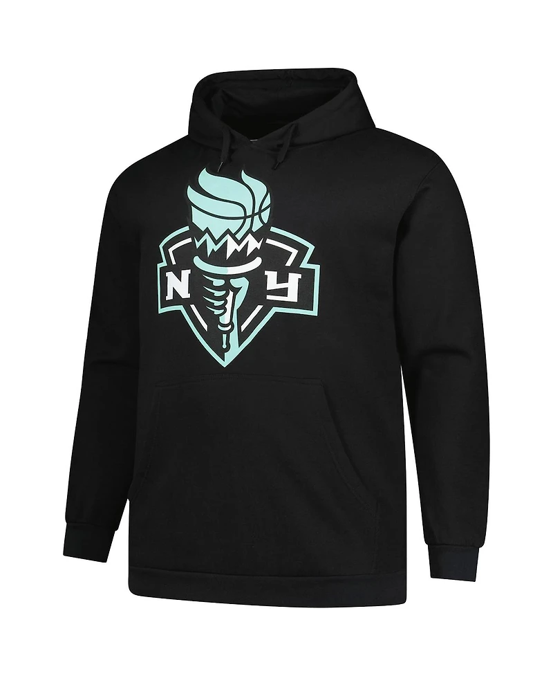 Fanatics Men's Black New York Liberty Big Tall Team Logo Hoodie