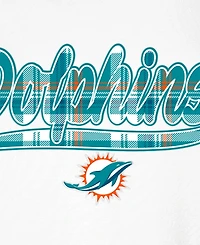 New Era Women's White/Aqua Miami Dolphins 3rd Down T-Shirt