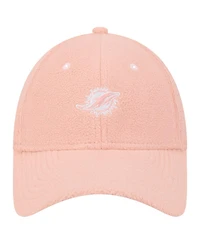 New Era Women's Light Pink Miami Dolphins Cozy Sherpa 9FORTY Adjustable Hat