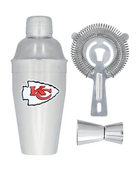 The Memory Company Kansas City Chiefs Stainless Steel Shaker, Strainer Set