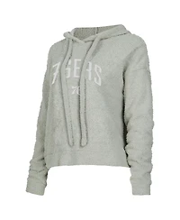 Concepts Sport Women's Gray Philadelphia 76ers Ventura Comfy Pullover Hoodie