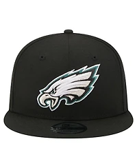 New Era Men's Black Philadelphia Eagles 9FIFTY Snapback Hat