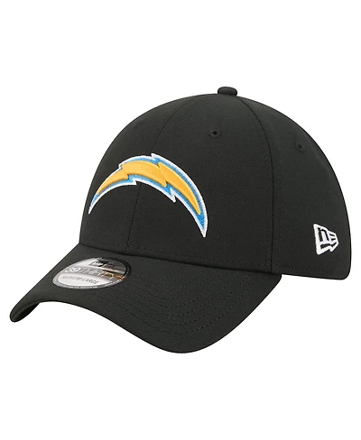 New Era Men's Black Los Angeles Chargers Core Team 39THIRTY Flex Hat