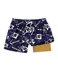 Chubbies Men's Purple Baltimore Ravens Game Day Fit Classic Lined Swim Trunks