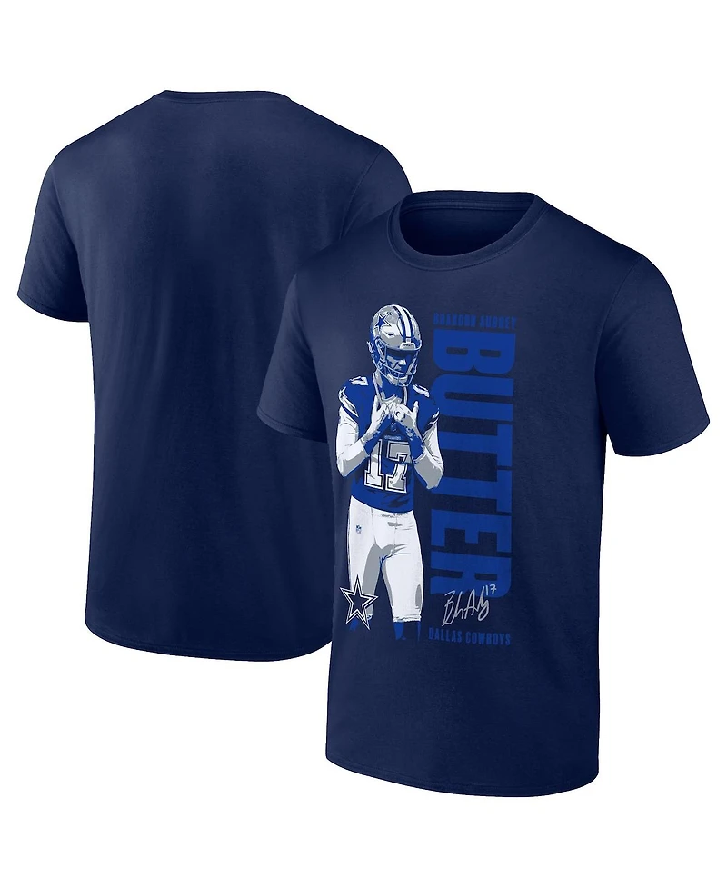 Fanatics Men's Brandon Aubrey Navy Dallas Cowboys Like Butter T-Shirt