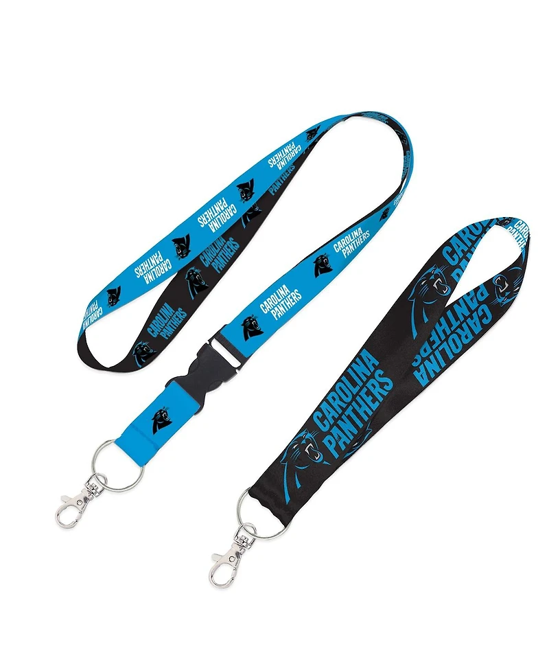 Wincraft Carolina Panthers 2-Pack Lanyard with Detachable Buckle Key Strap Set