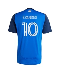 Adidas Men's Evander da Silva Ferreira Blue Fc Cincinnati 2025 Orange and Legacy Kit Replica Jersey